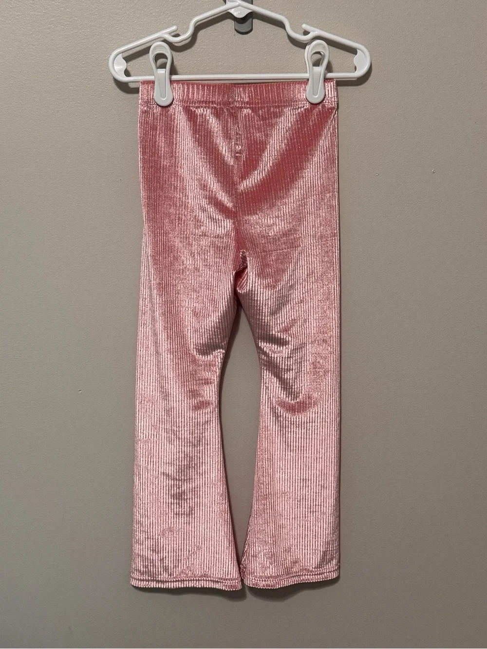 Old Navy 3 pair Girls Size XS/5 Velvet Rib Leggings Trio in Coral, Navy & Black